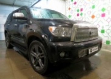 Чип-тюнинг с отключением катализаторов на Toyota Sequoia 5.7 AT V8 386hp 2008 года выпуска 