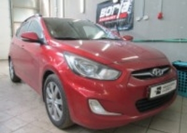 Чип-тюнинг Hyundai Solaris 1.4 AT 107hp 2011 года выпуска