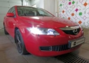 Чип-тюнинг с отключением катализаторов на  Mazda 6 2.0 147hp 2008 года выпуска