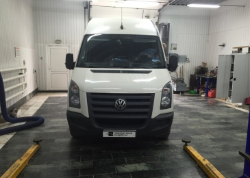 Чип-тюнинг с отключением сажевого фильтра и клапана EGR на Volkswagen Crafter 2.5 109hp 2008 года выпуска