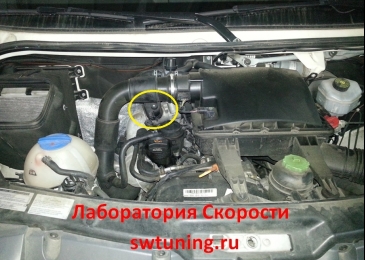 Volkswagen Crafter 2.5 TDI 109hp 2011. Удаление сажевого фильтра, клапана ЕГР, AdBlue (мочевины), SCR