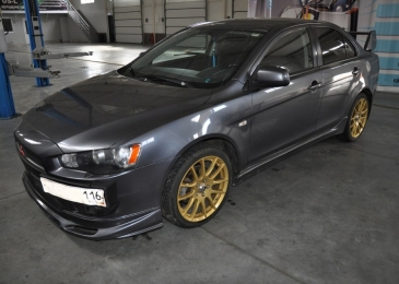 Чип тюнинг и отключение катализатора на Mitsubishi Lancer 1.8 143hp 2008 года выпуска