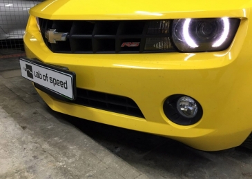 Чип тюнинг и отключение катализаторов на Chevrolet Camaro 3.6 328hp 2012 года выпуска